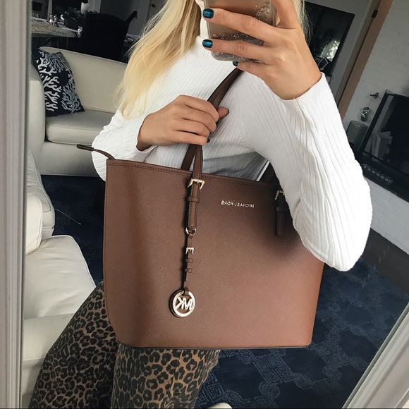 👜 MICHAEL KORS BROWN LEATHER LARGE BAG! - Picture 8 of 8